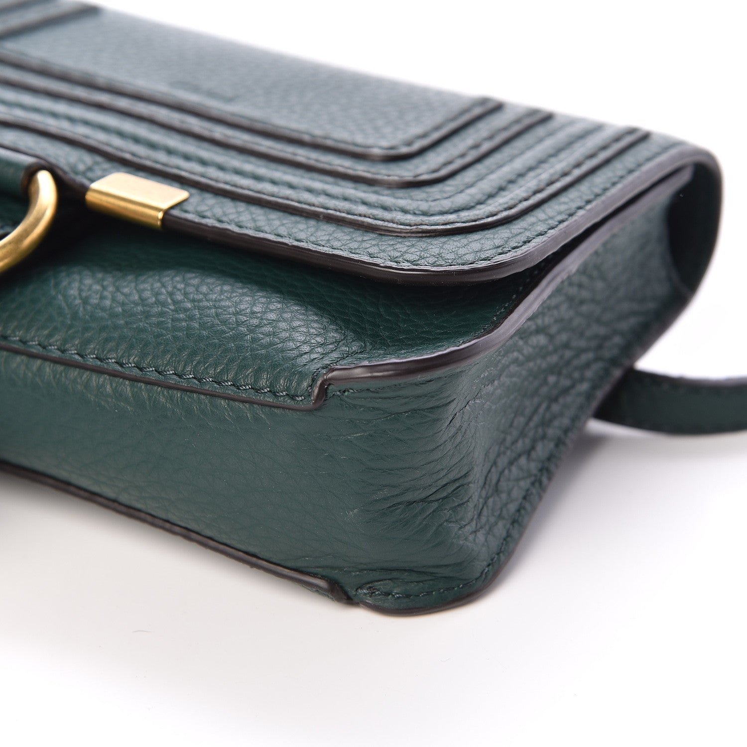 Chloe Calfskin Marcie Convertible Belt Bag Rain Forest 9 of 10