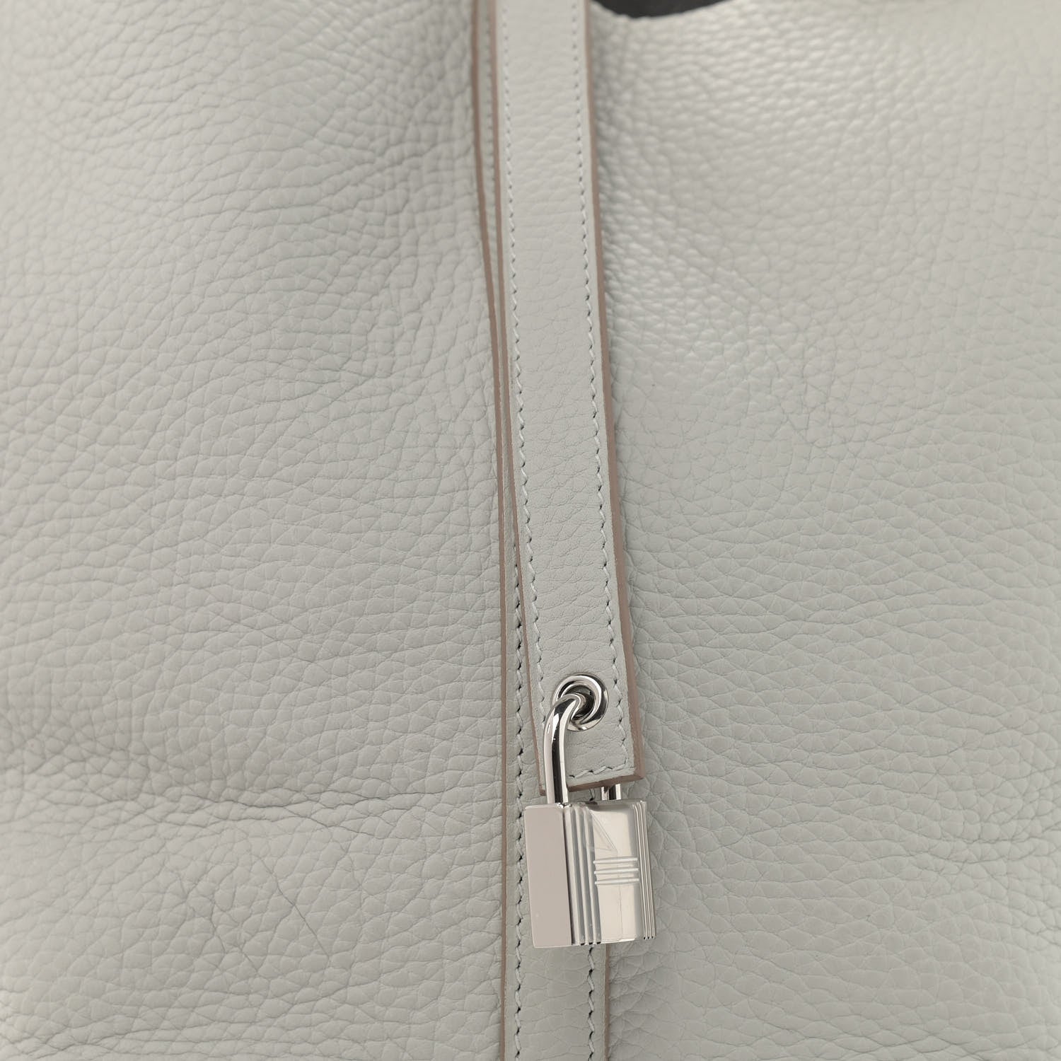 Hermes Taurillon Clemence Picotin Lock 22 MM Gris Perle 8 of 12