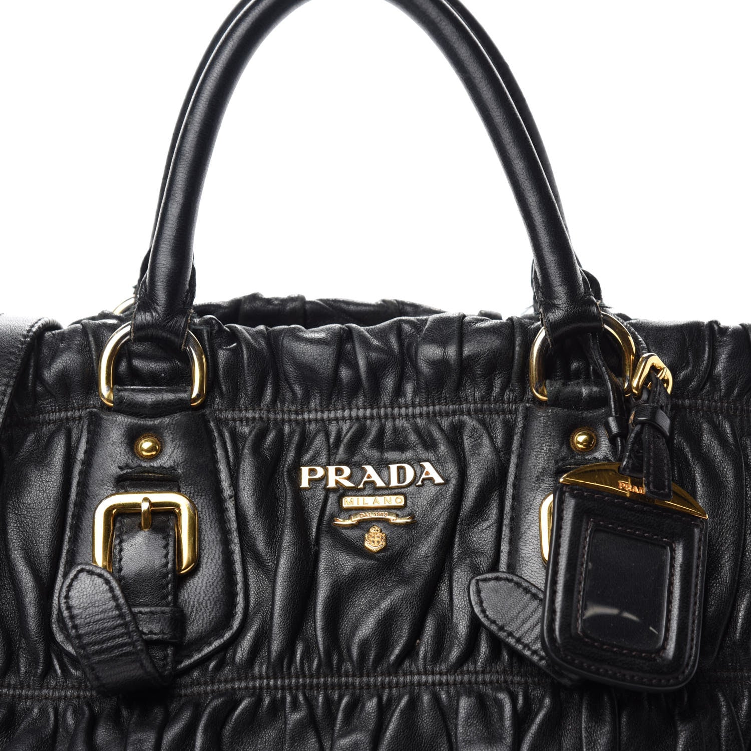 Prada Nappa Gaufre Tote Black 13 of 13