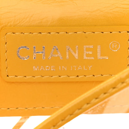 Chanel Crumpled Calfskin PVC Quilted Backpack Yellow 7 of 13