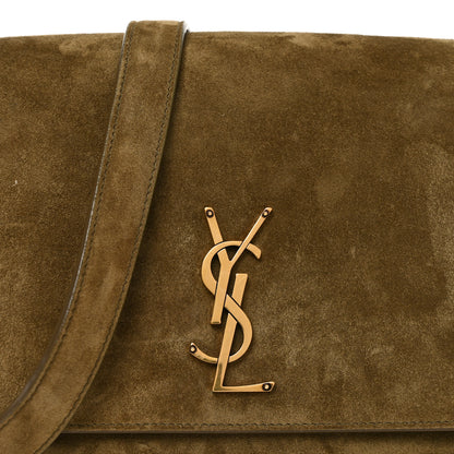 Saint Laurent Suede Besace Niki Satchel New Barley 8 of 10