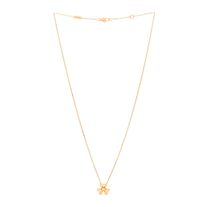 Van Cleef & Arpels 18K Yellow Gold Diamond Mini Frivole Pendant Necklace 3 of 5