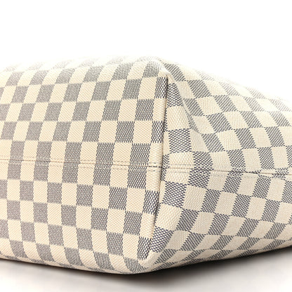 Louis Vuitton Damier Azur Graceful MM Rose Ballerine 8 of 9