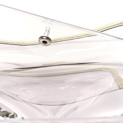 Chanel Metallic Lambskin PVC Medium Naked Flap Gold 5 of 10