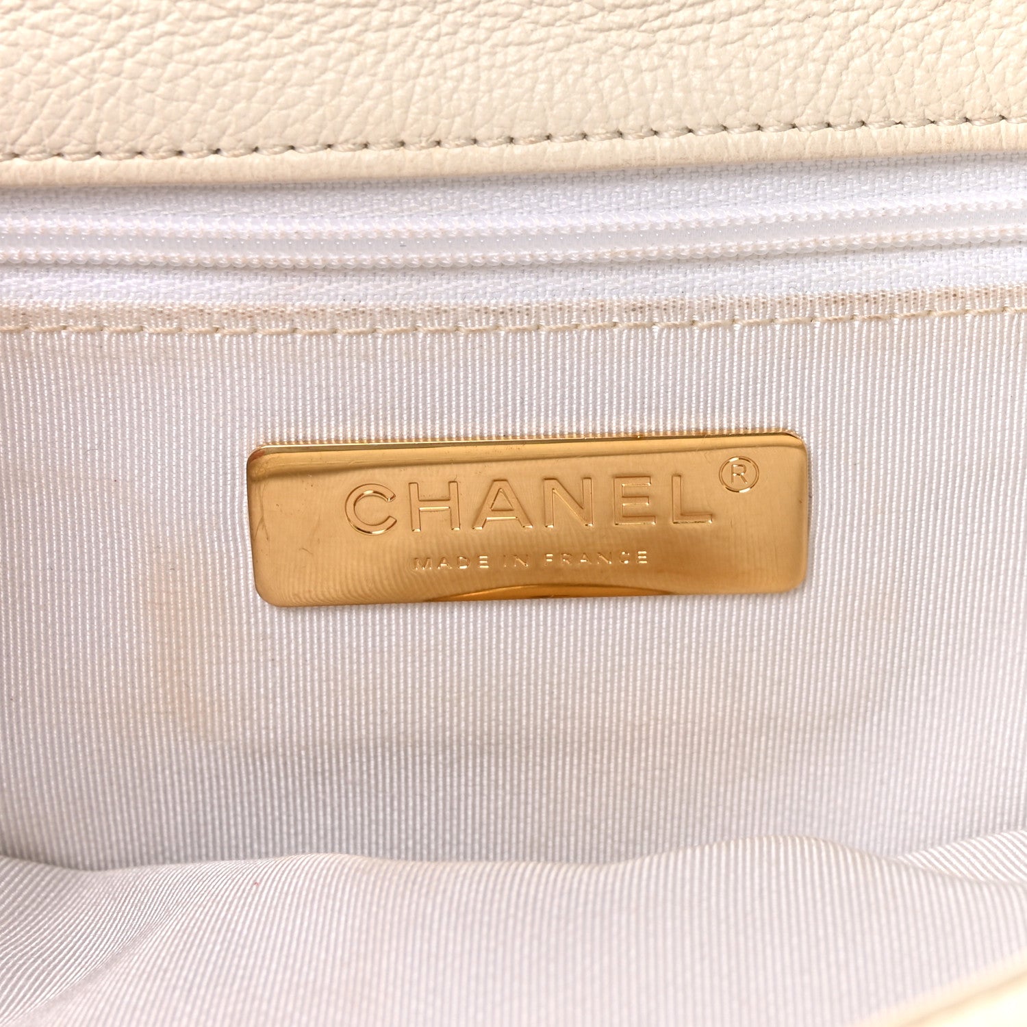 Chanel Calfskin Crochet Medium Chanel 19 Flap White Black 6 of 11