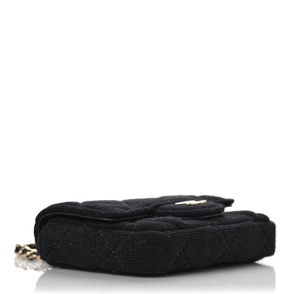 Chanel Jersey Quilted Belt Bag Black 3 of 10