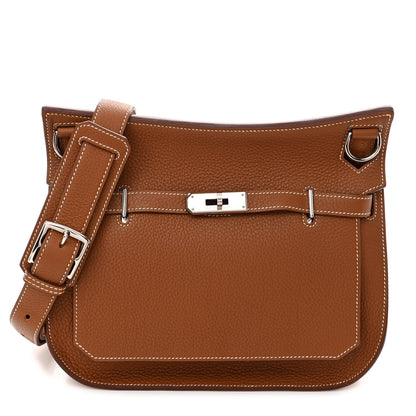 Hermes Taurillon Clemence Jypsiere 28 Gold 1 of 10