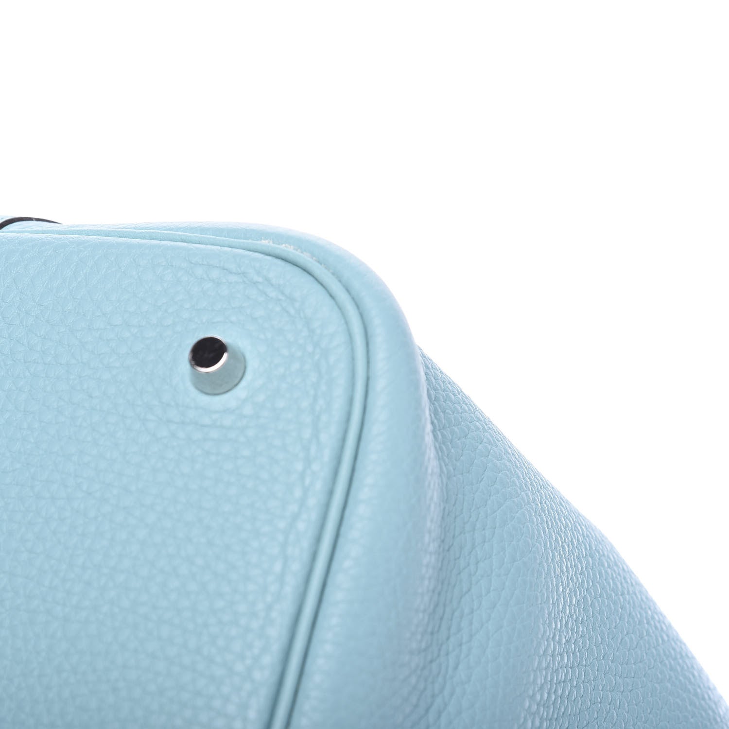 Hermes Taurillon Clemence Picotin 26 GM Bleu Atoll 10 of 10