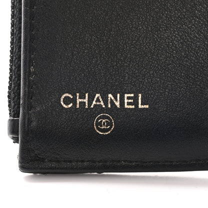 Chanel Caviar Quilted Compact Boy Wallet Black 6 of 9