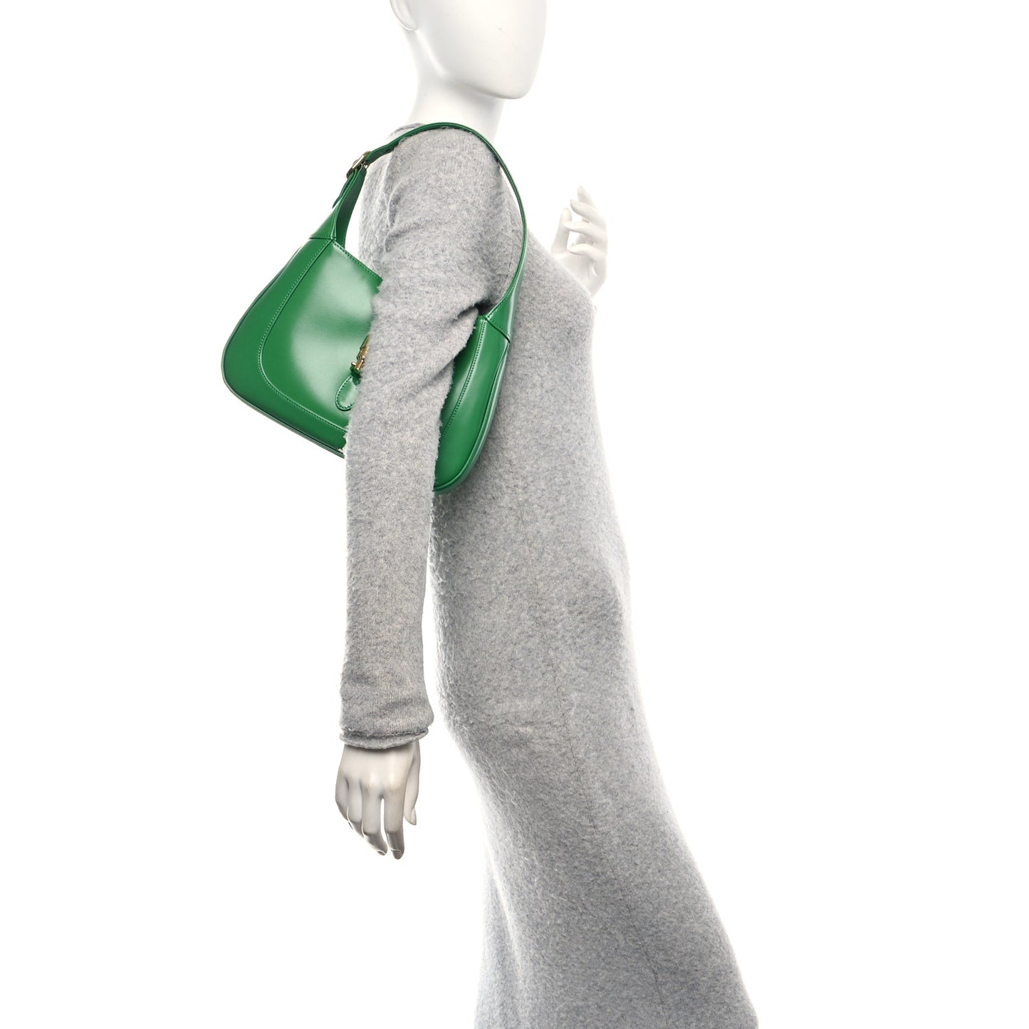 Boarded Dyana Lux Calfskin Small Jackie 1961 Hobo Spring Green