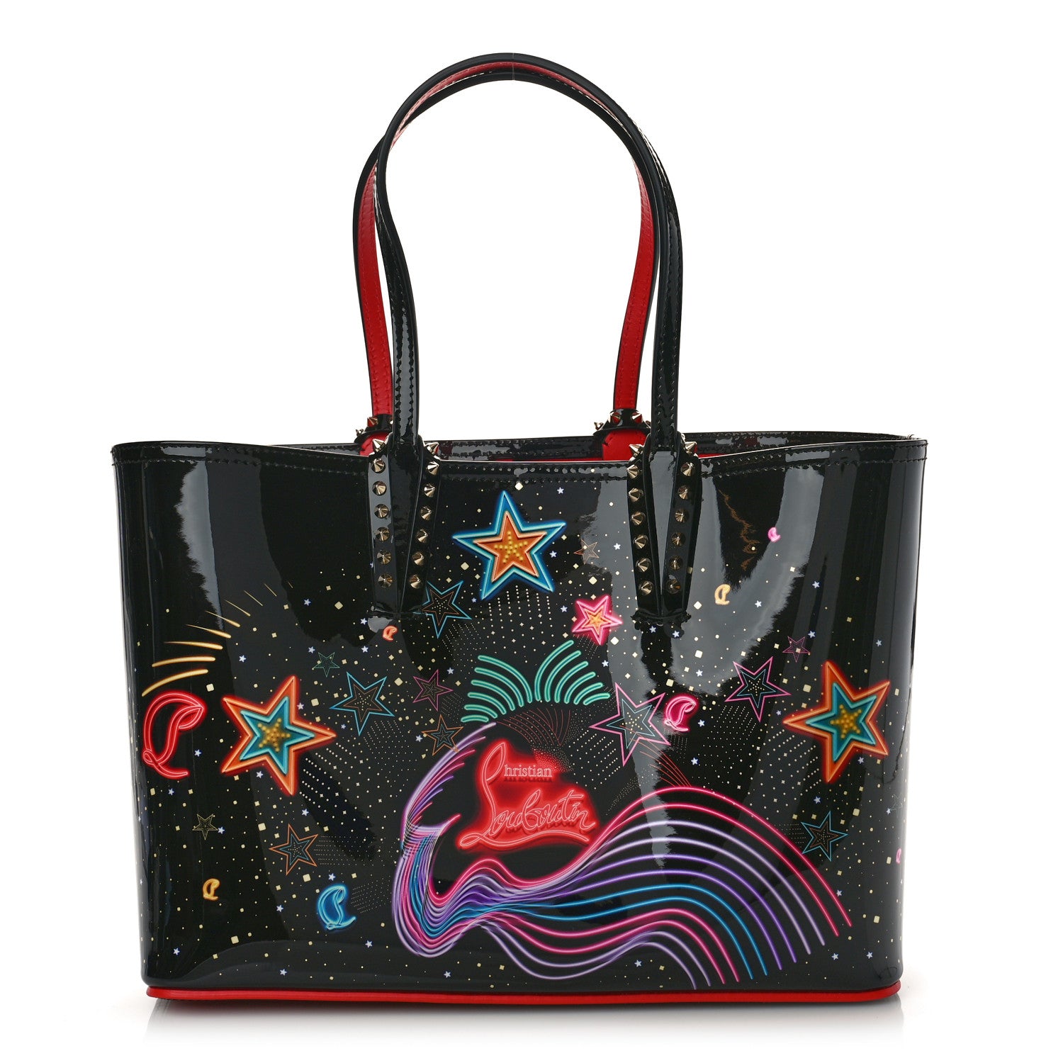 Christian Louboutin Patent Calfskin Small Starlight Cabata Tote Multicolor 1 of 9
