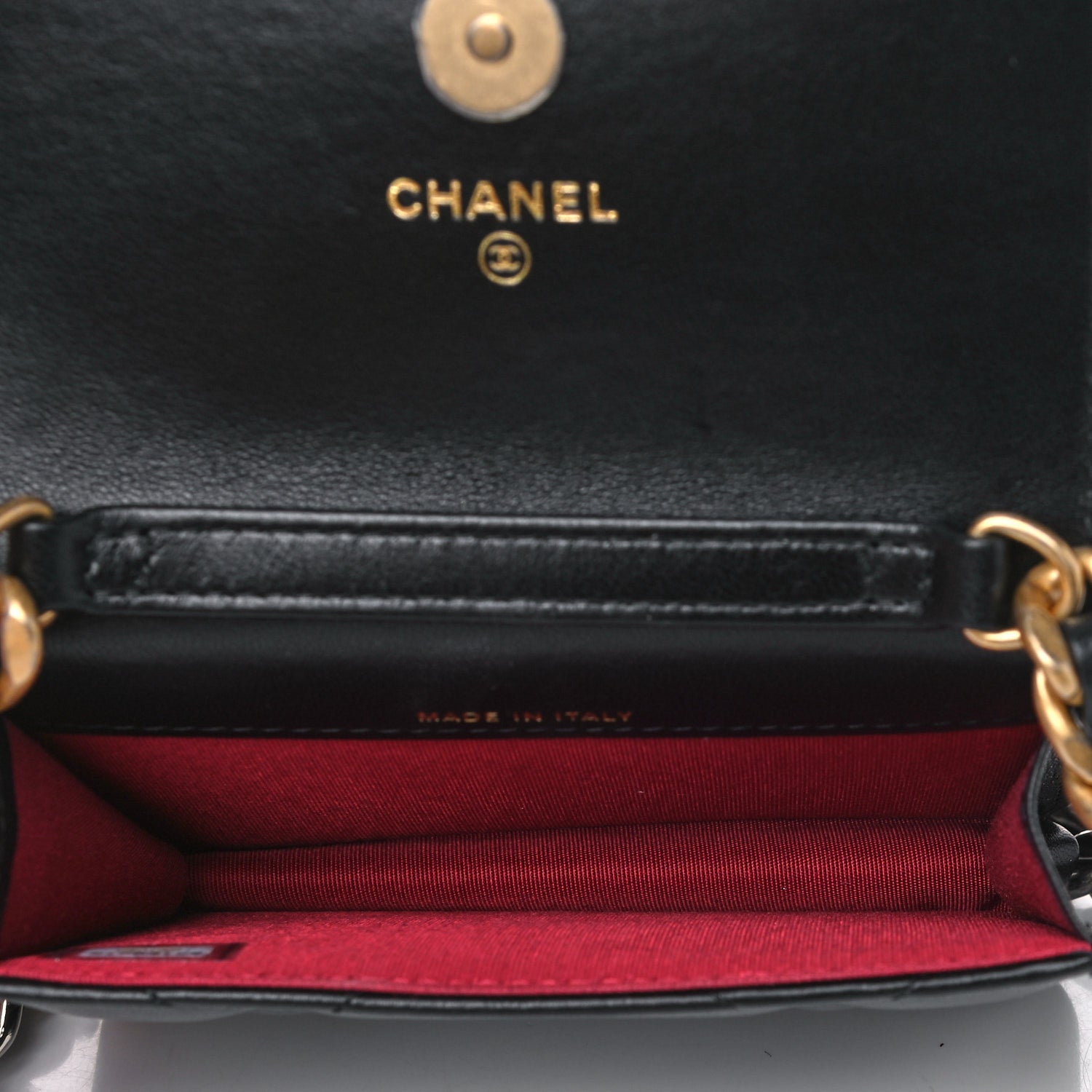 Chanel Lambskin Quilted Chanel 19 Flap Belt Bag Black 4 of 8