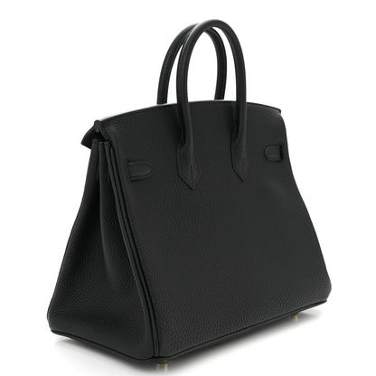 Hermes Togo Birkin 25 Black 3 of 10