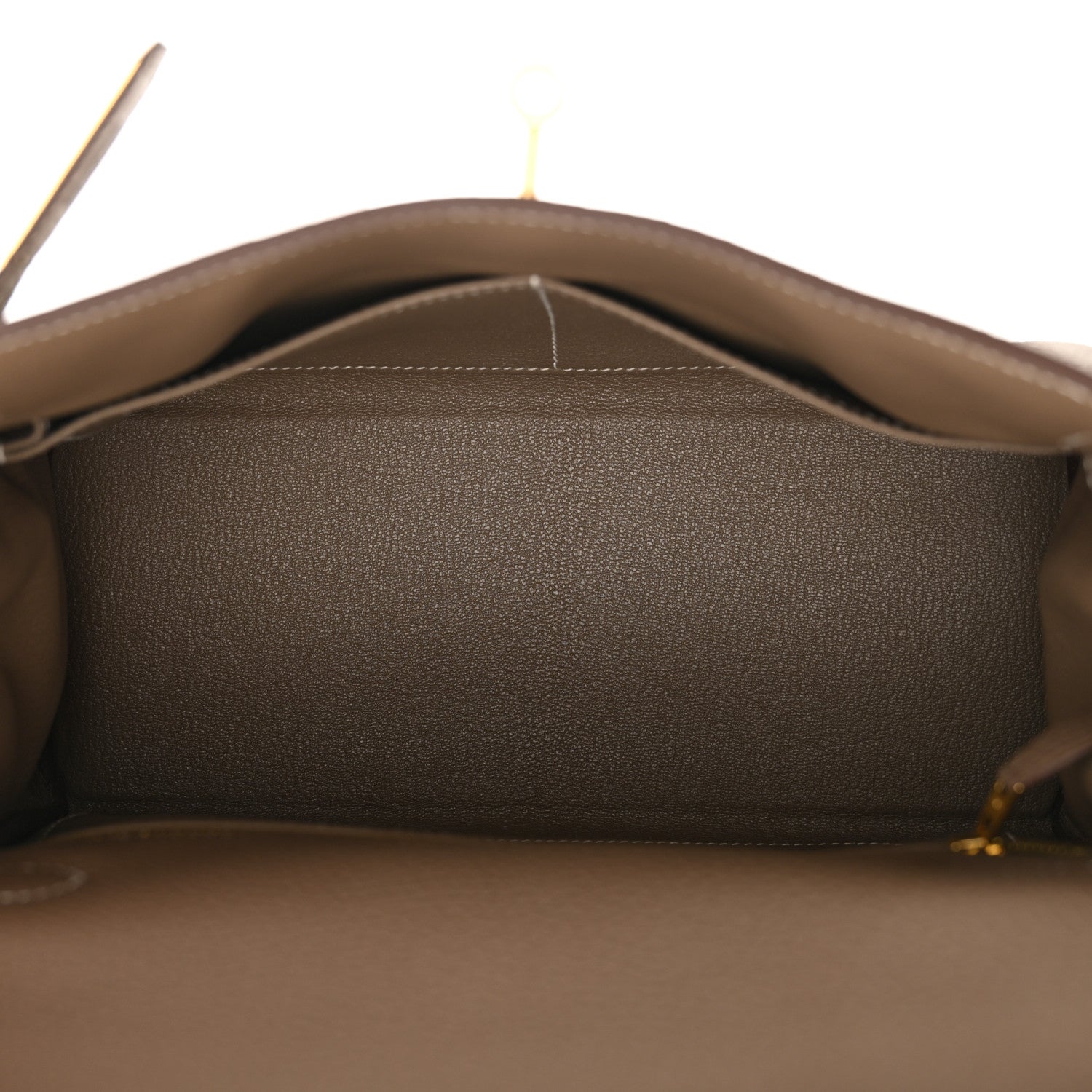 Hermes Taurillon Clemence Kelly Retourne 28 Etoupe 5 of 11