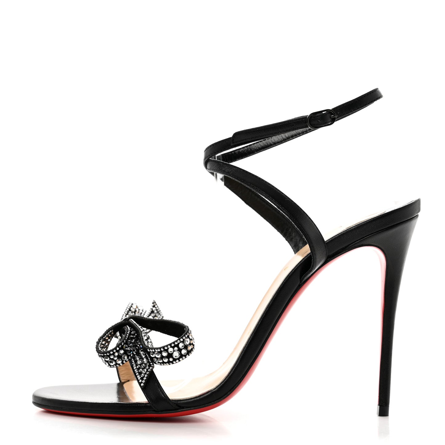 Kid Crystal Jewel Queen Sandals 38.5 Black