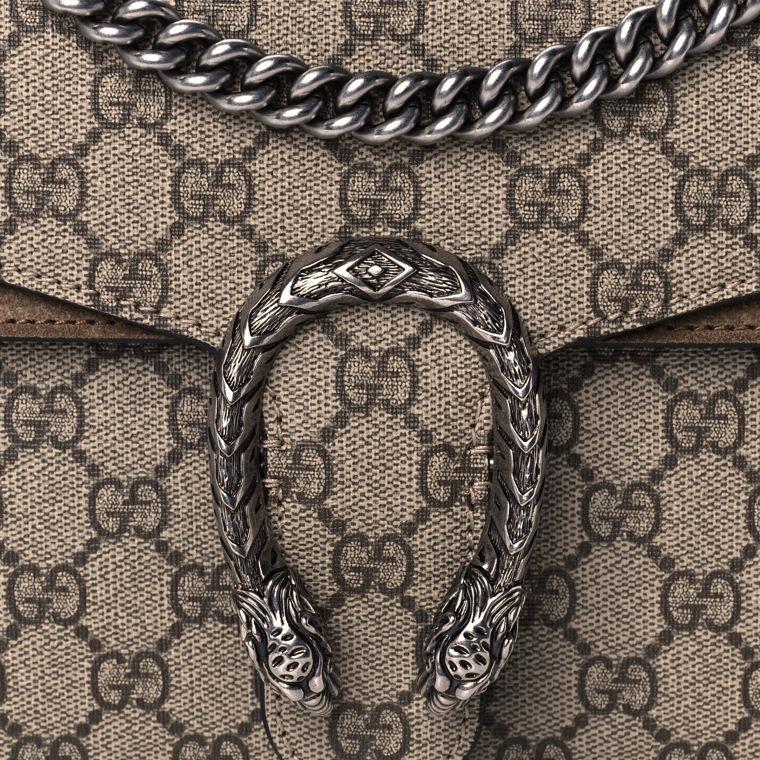 Gucci GG Supreme Monogram Small Dionysus Shoulder Bag Taupe 11 of 11