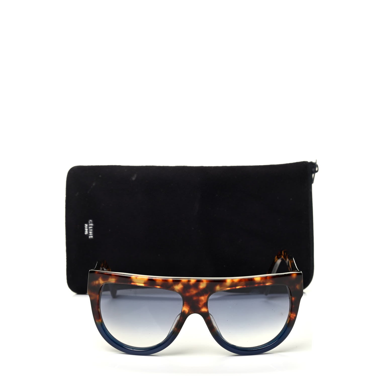 Celine Shadow Sunglasses CL 41026/S Havana Blue 11 of 11