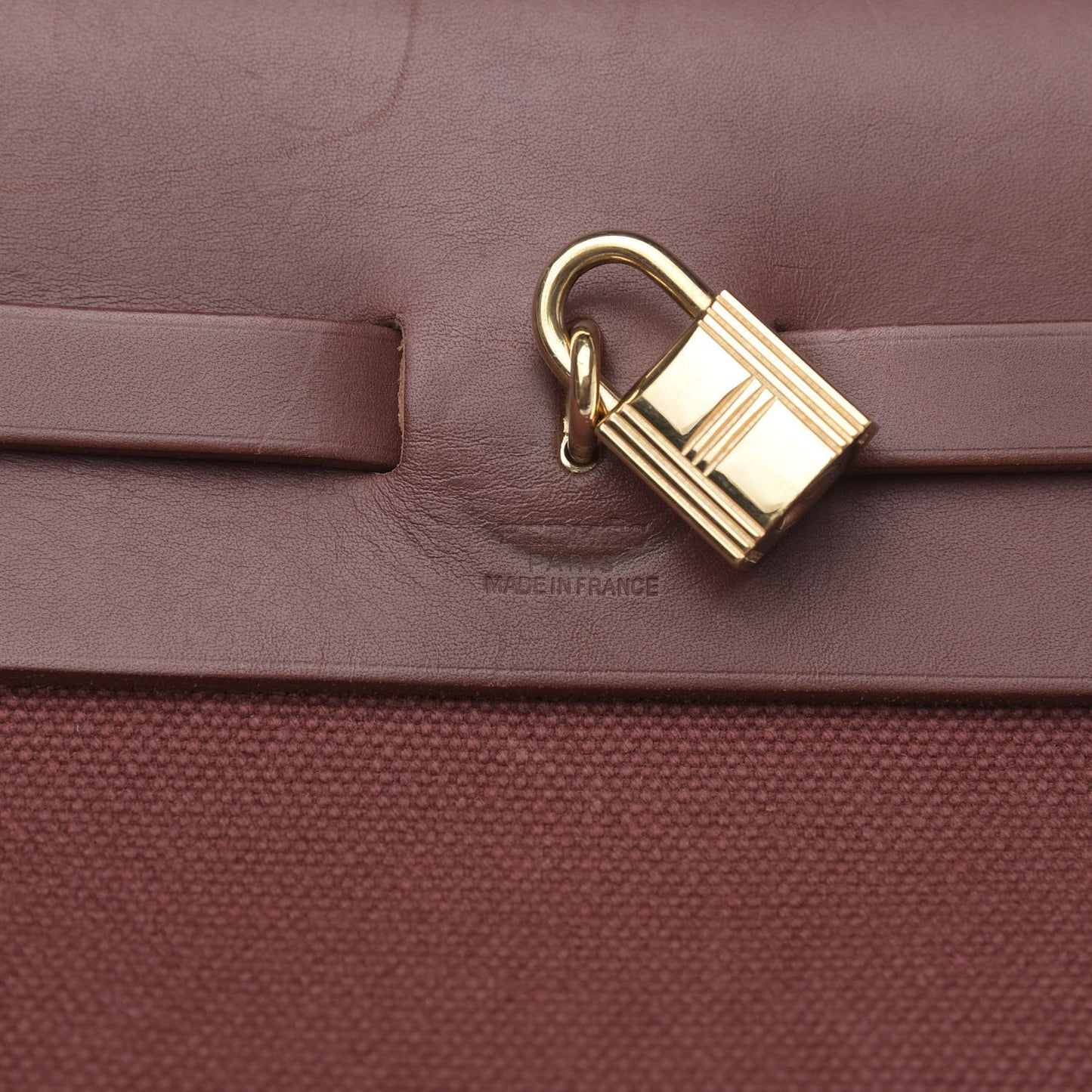 Toile Calfskin Herbag 39 GM Rouge H