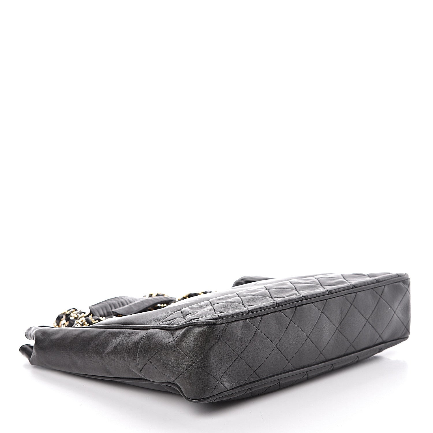 Chanel Lambskin Quilted Shopping Tote Black 4 of 15