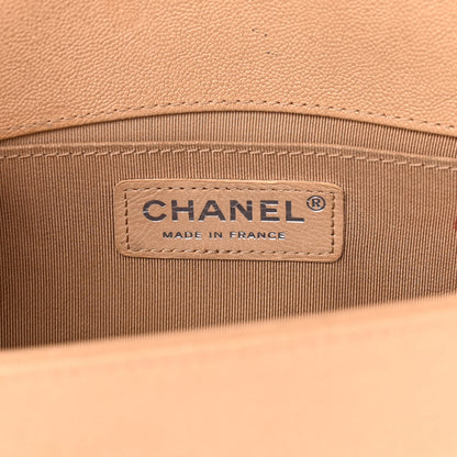 Chanel Caviar Quilted Medium Boy Flap Beige 5 of 12