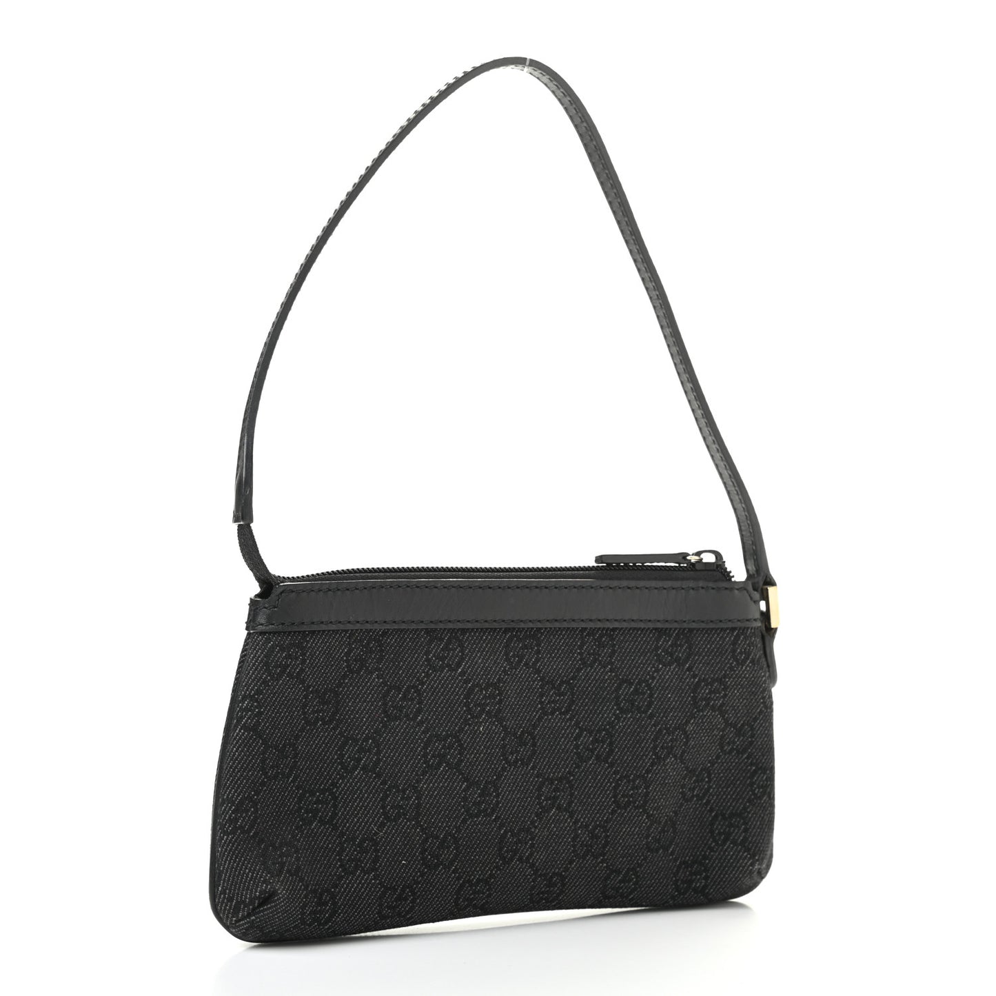 Denim Monogram Pouch Black