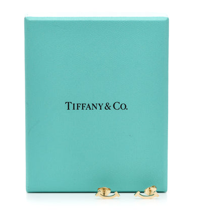 Tiffany 18K Yellow Gold T Smile Stud Earrings 6 of 6