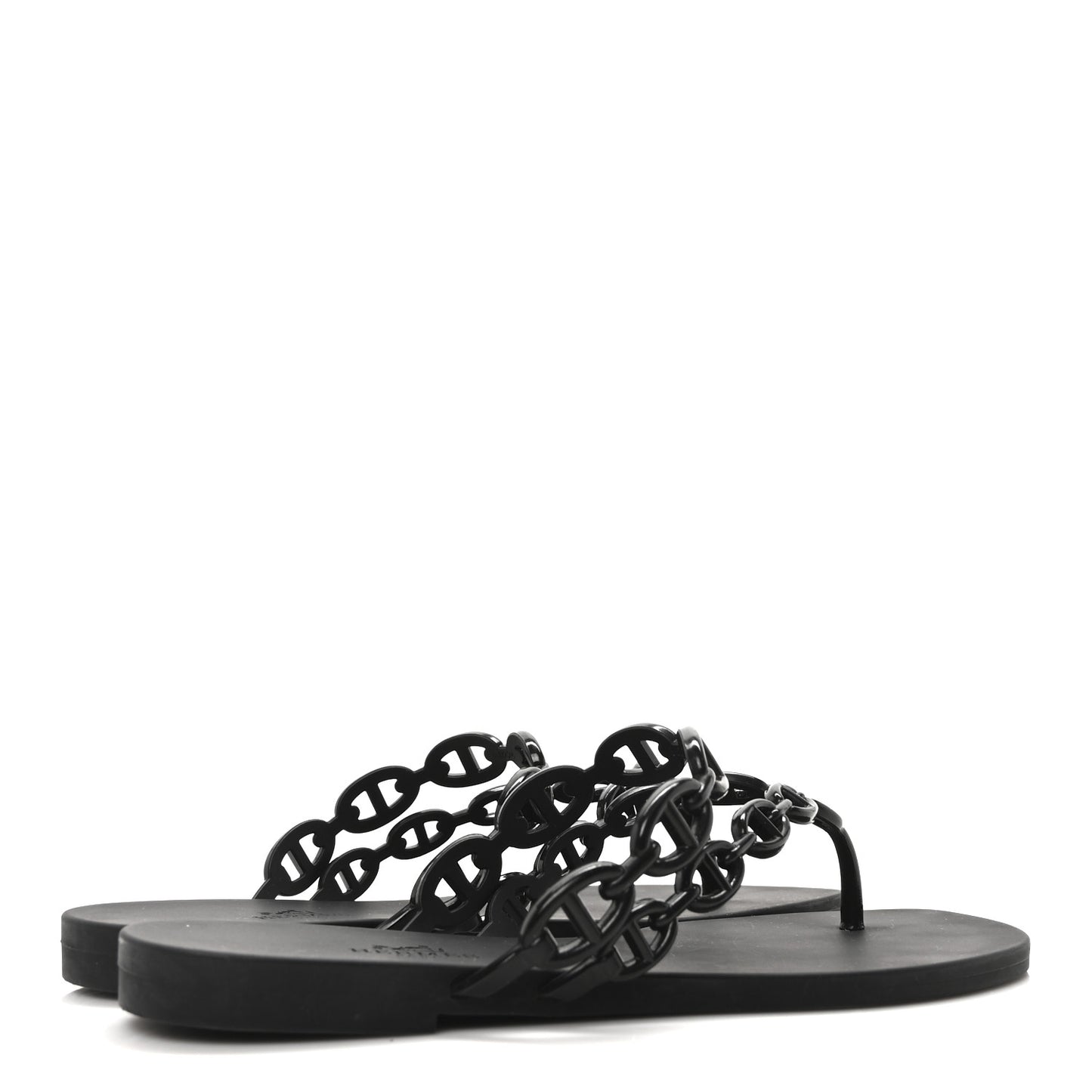 Rubber Womens Island Sandals 38 Black