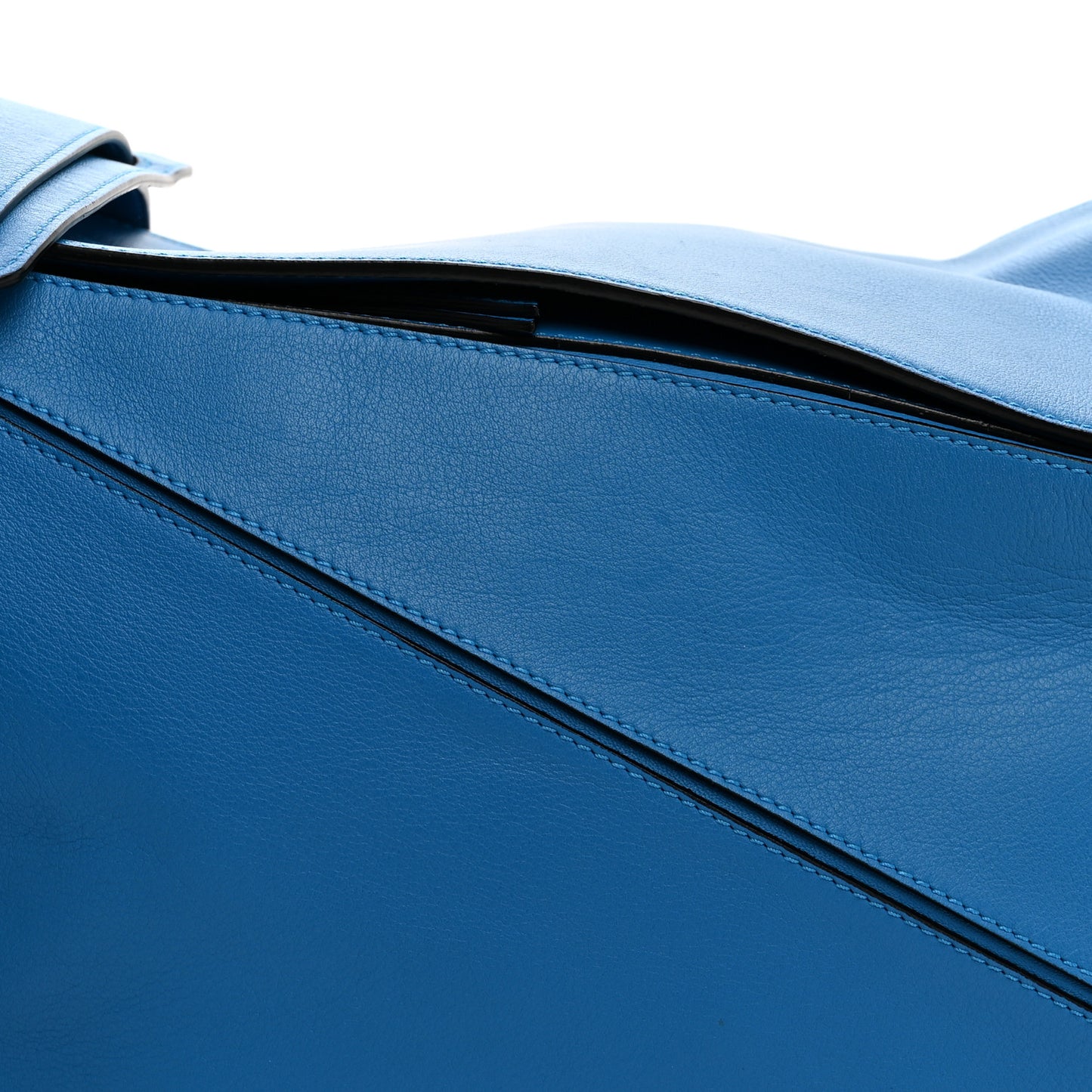 Calfskin Large Puzzle Bag Scuba Blue
