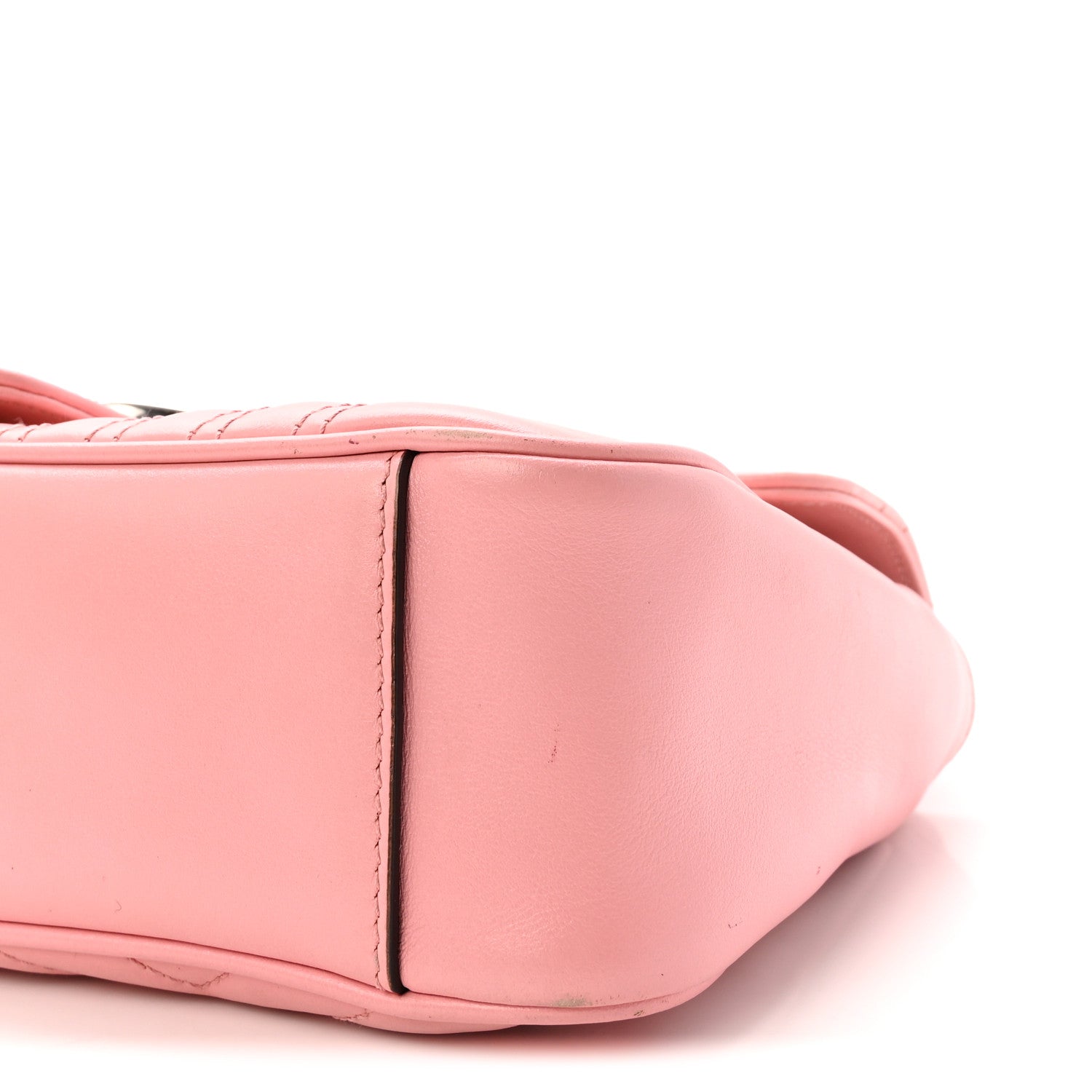 Gucci Calfskin Matelasse Small GG Marmont Shoulder Bag Wild Rose 10 of 10
