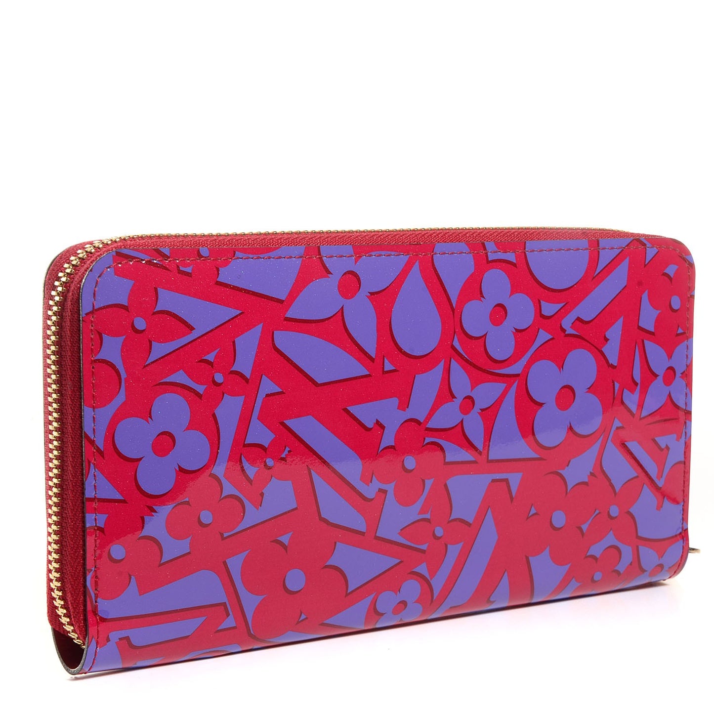 Patent Sweet Monogram Zippy Wallet Rose Indien