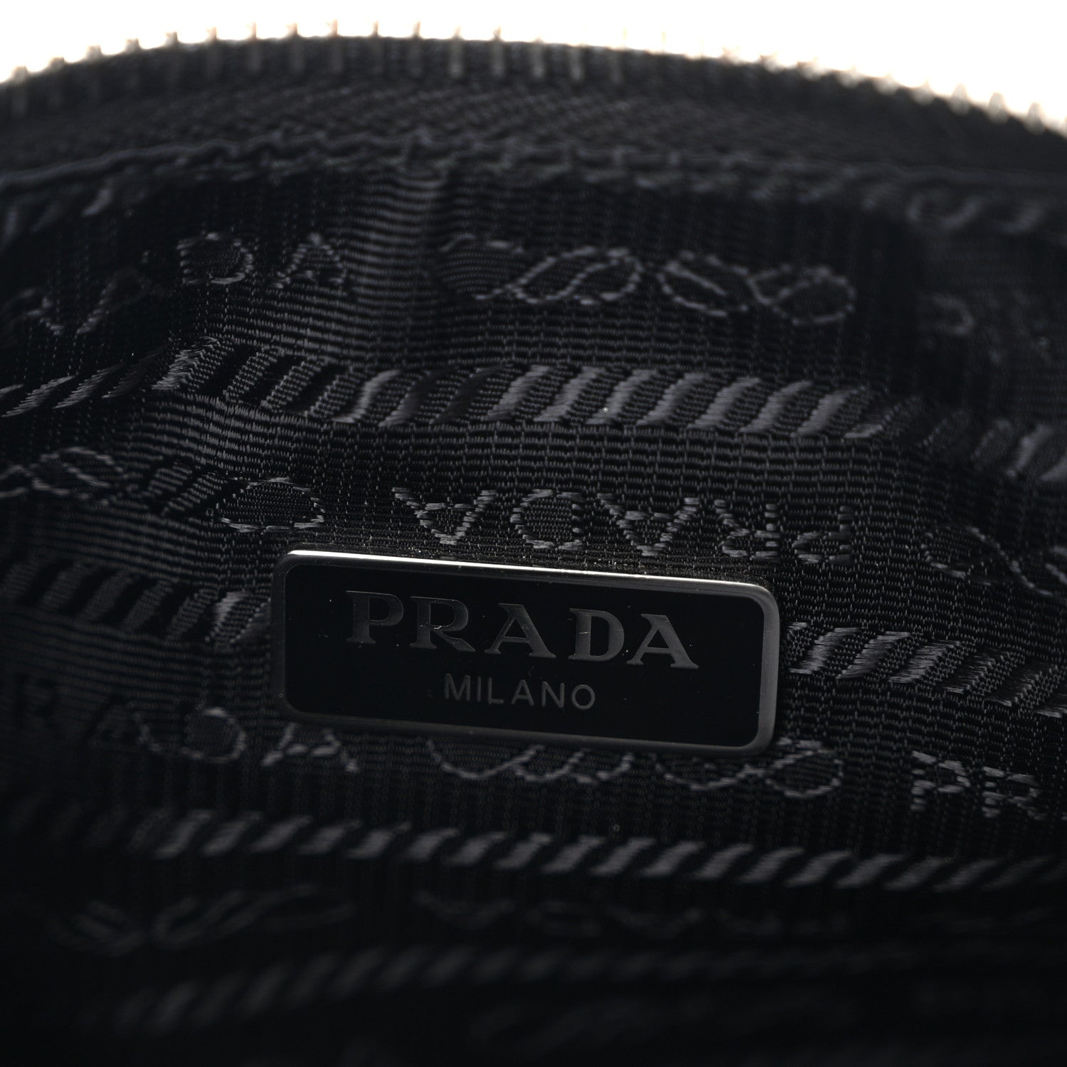 Prada Tessuto Nylon Saffiano Mini Re-Edition 2005 Bag Black 6 of 11
