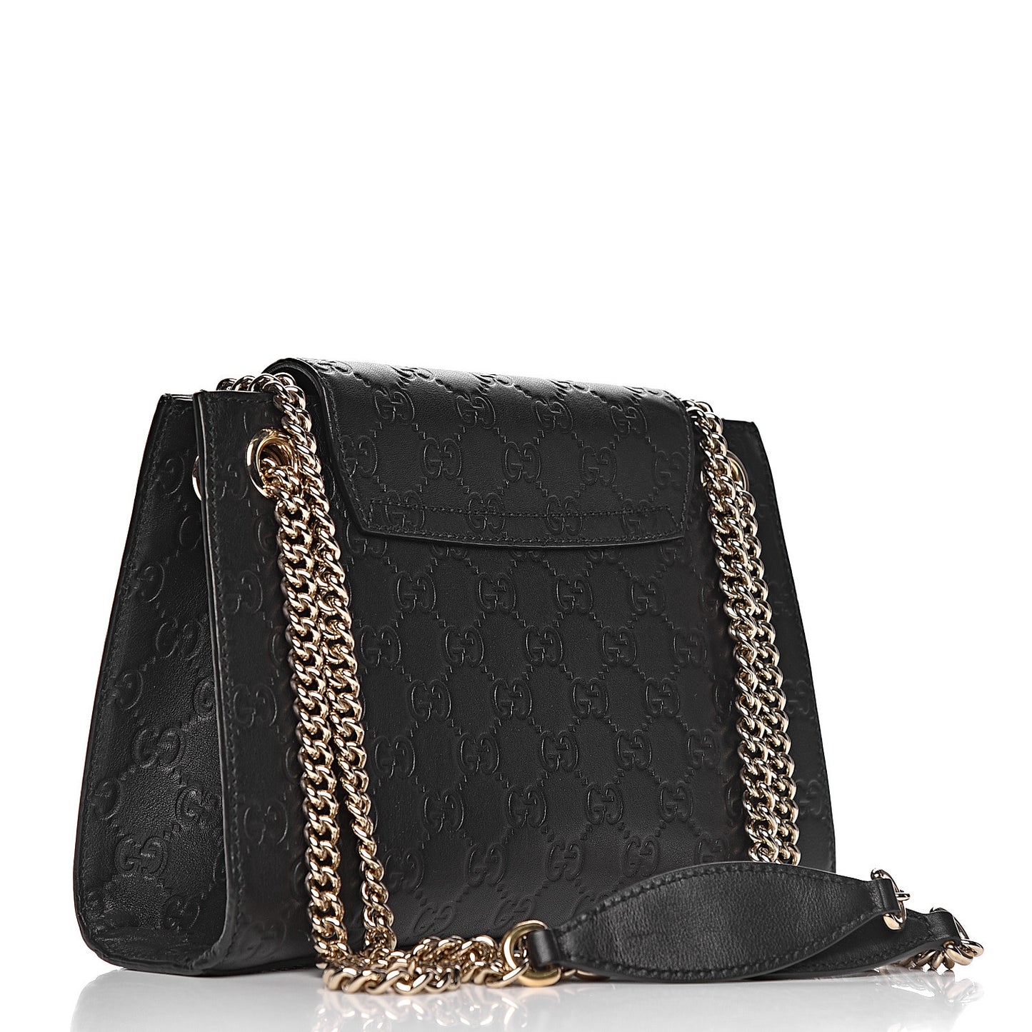 Guccissima Small Emily Shoulder Bag Black