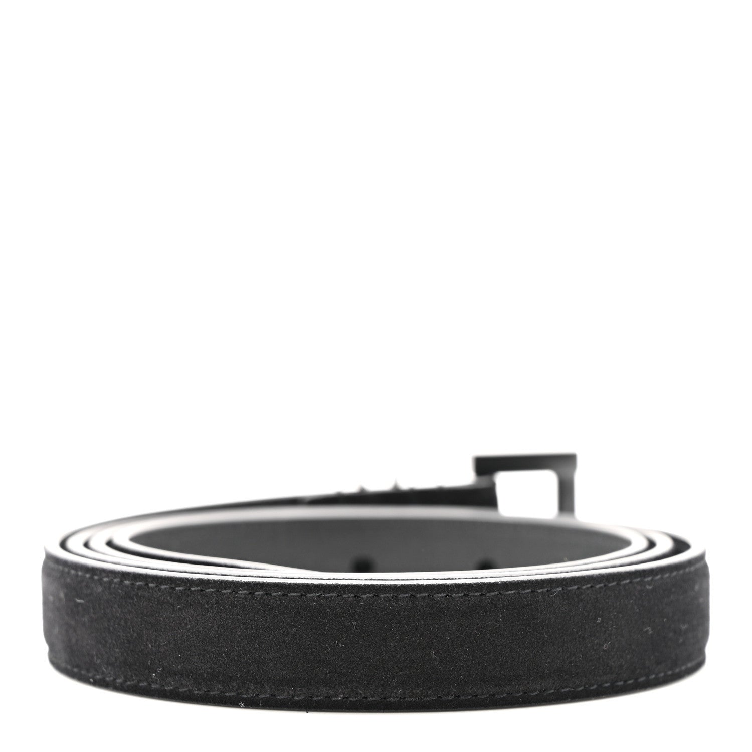 Saint Laurent Suede Calfskin Monogram Square Buckle 100 40 Belt