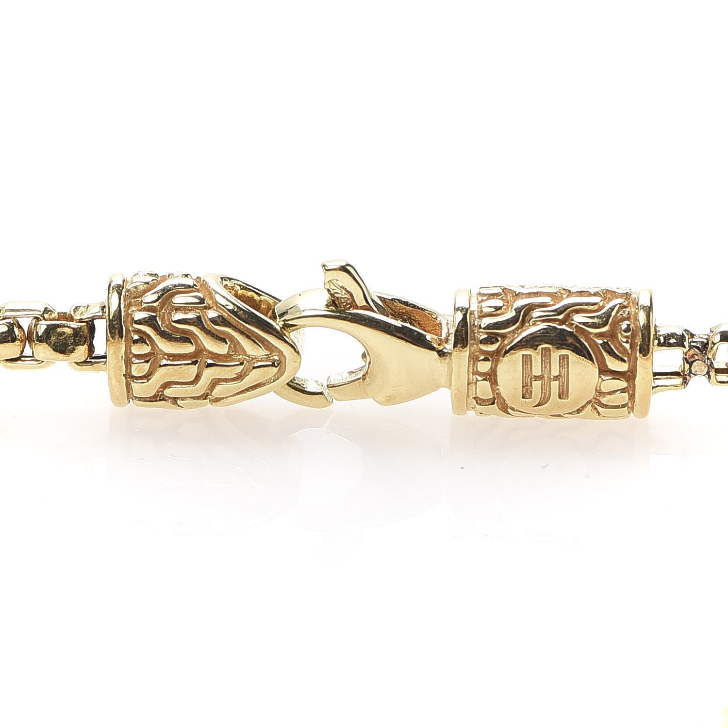 John Hardy 18K Yellow Gold Diamond Ruby Legends Naga Station Bracelet 4 of 6