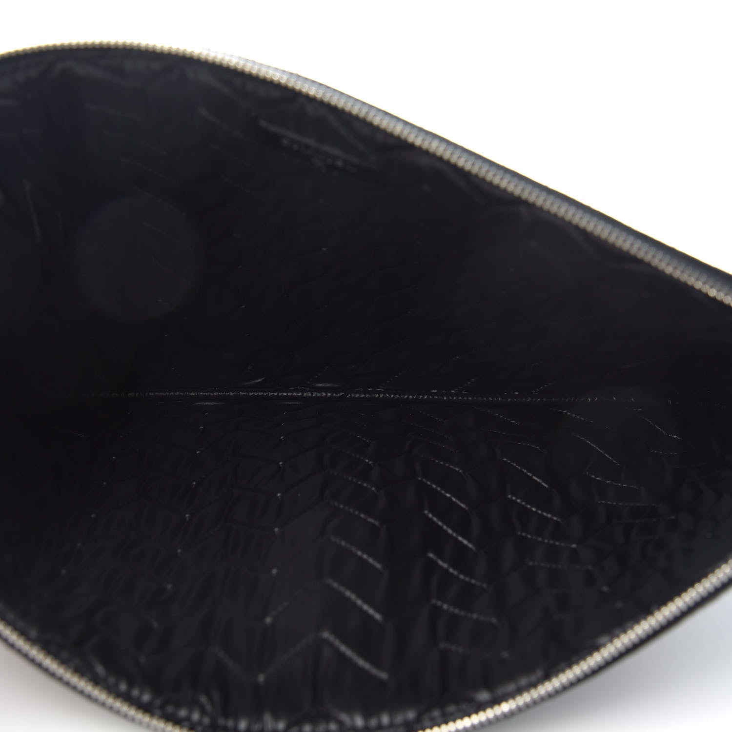 Chanel Caviar Chevron Quilted Large Cosmetic Case Black 5 of 6