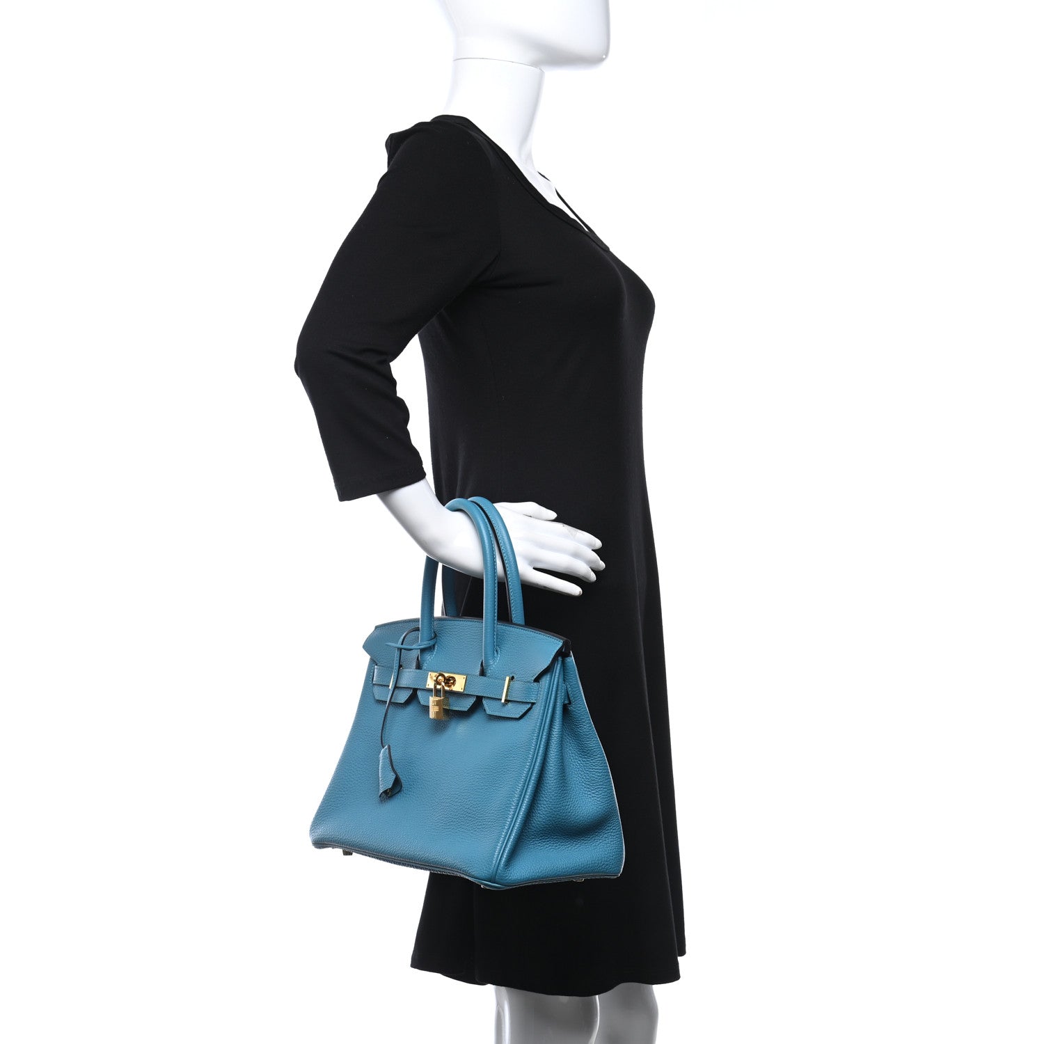 Hermes Togo Birkin 30 Turquoise 2 of 12