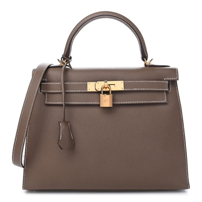 Hermes Epsom Kelly Sellier 28 Etoupe 1 of 16