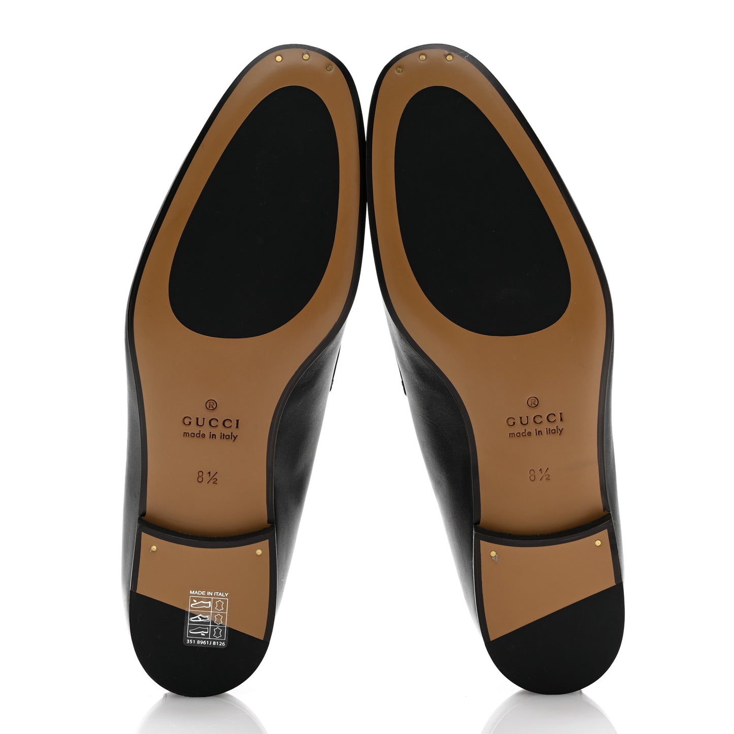 Calfskin Horsebit Mens Jordaan Loafers 8.5 Black