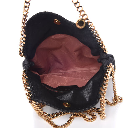 Stella McCartney Shaggy Deer Mini Falabella Fold Over Tote Black 6 of 8