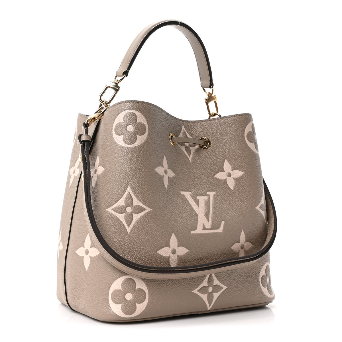 Louis Vuitton Empreinte Monogram Giant Neonoe MM Tourterelle Creme 4 of 10