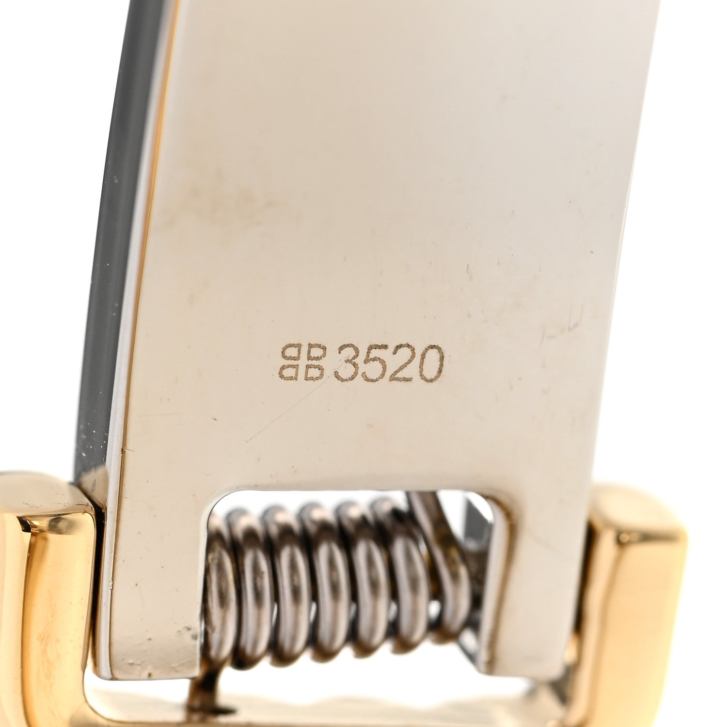 Fendi Metal F Bangle M Soft Gold Palladium 5 of 7