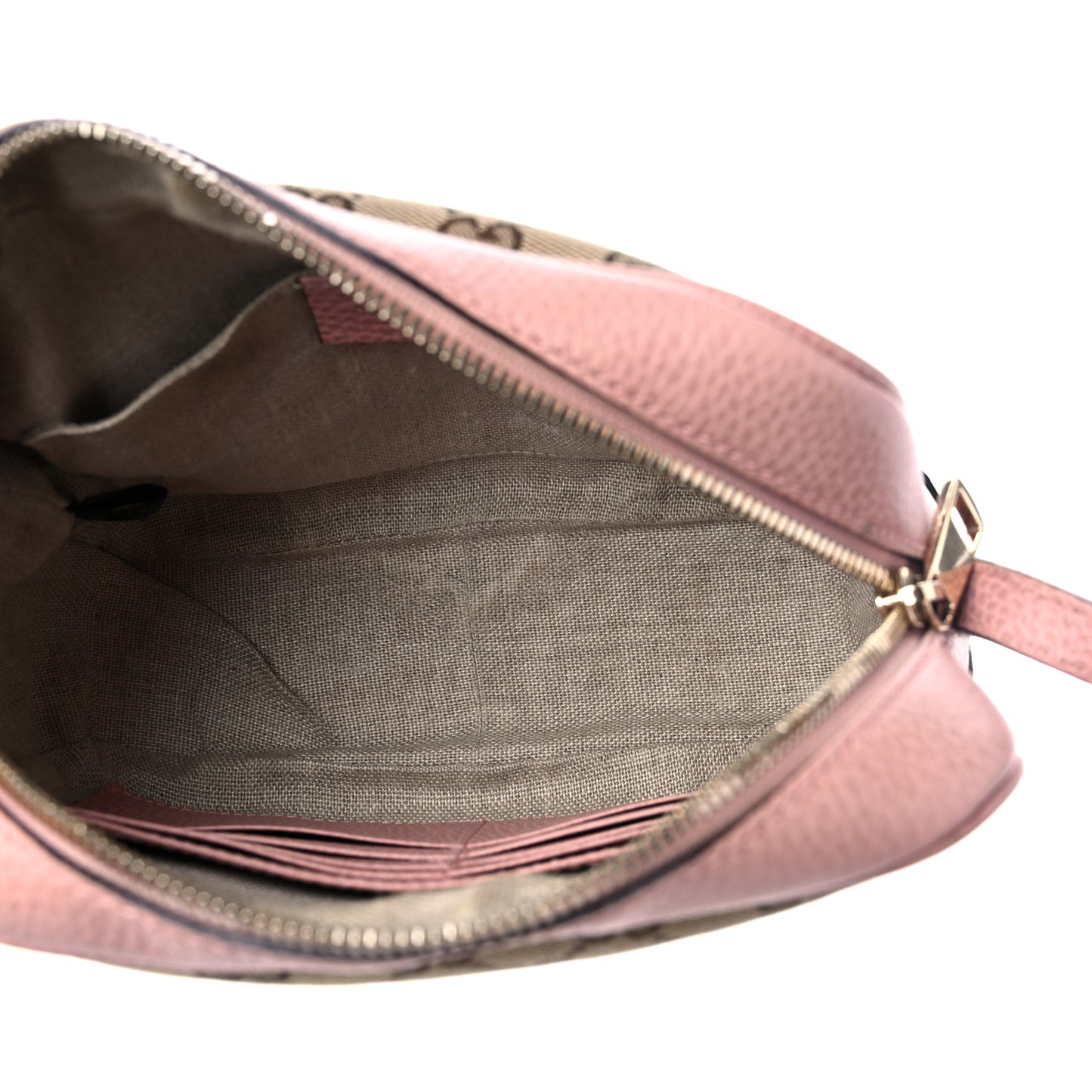 Monogram Mini Bree Messenger Bag Beige Soft Pink