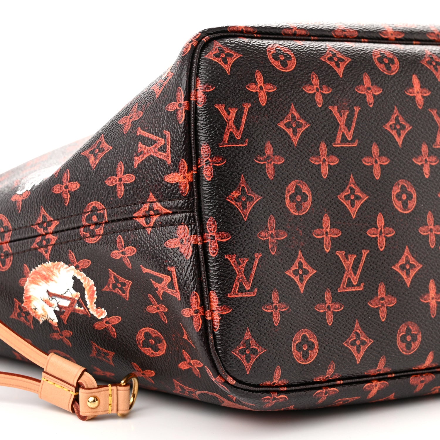 Louis Vuitton Catogram Neverfull MM Marron 8 of 9