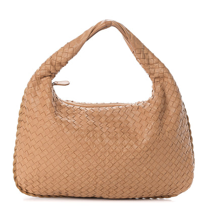 Bottega Veneta Nappa Intrecciato Embossed Medium Veneta Hobo Camel 1 of 8