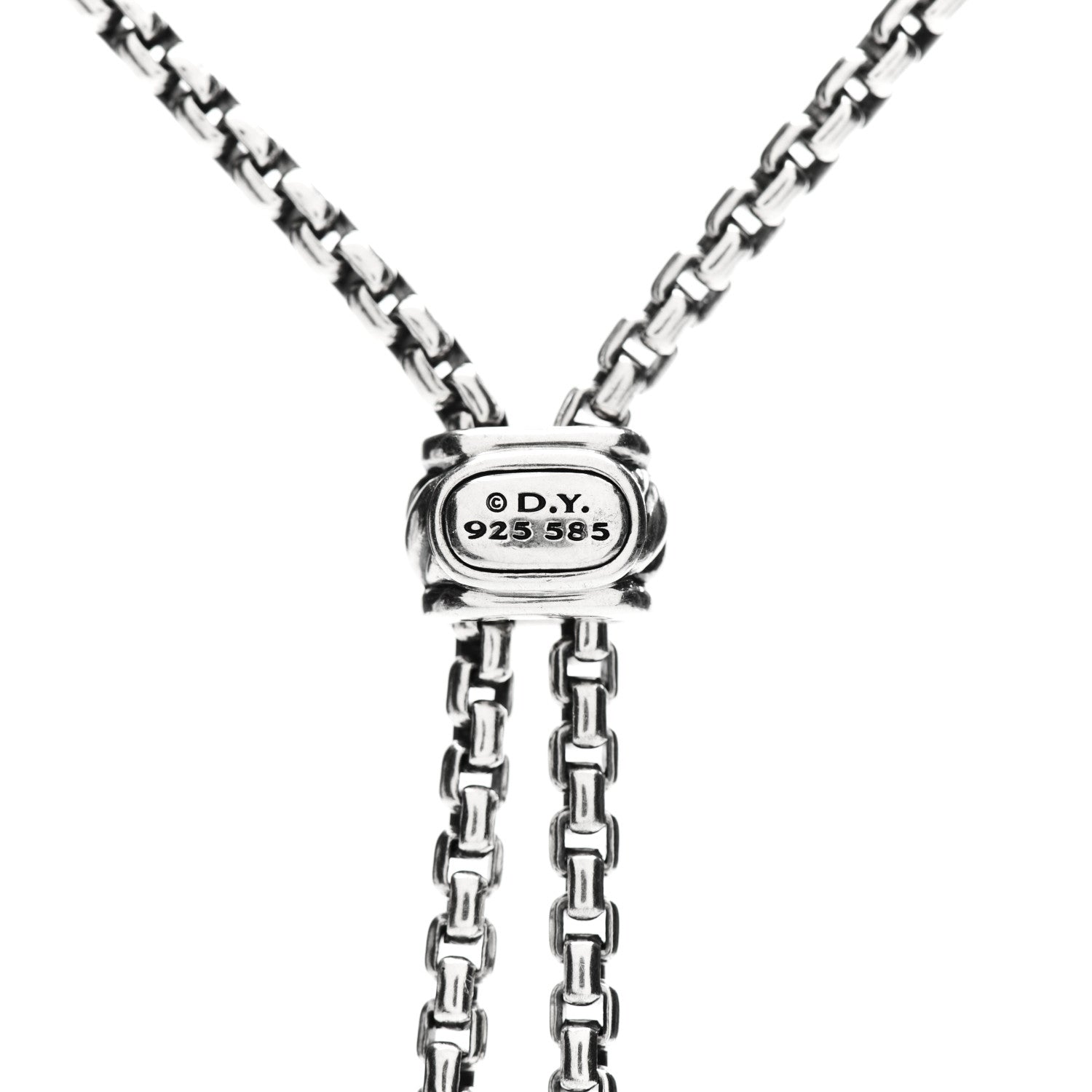 David Yurman Sterling Silver 14K Yellow Gold Blue Topaz Lapis Lazuli Renaissance Tassel Necklace 4 of 5