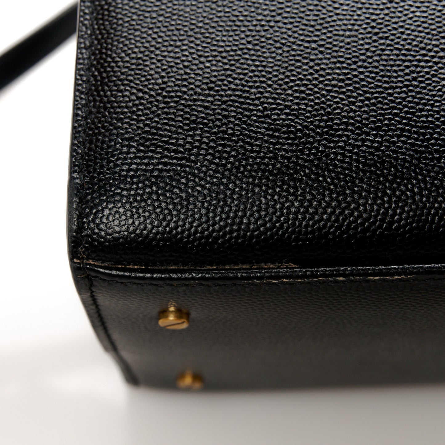 Grain de Poudre Medium Classic Monogram Cassandra Top Handle Black Rouge Legion