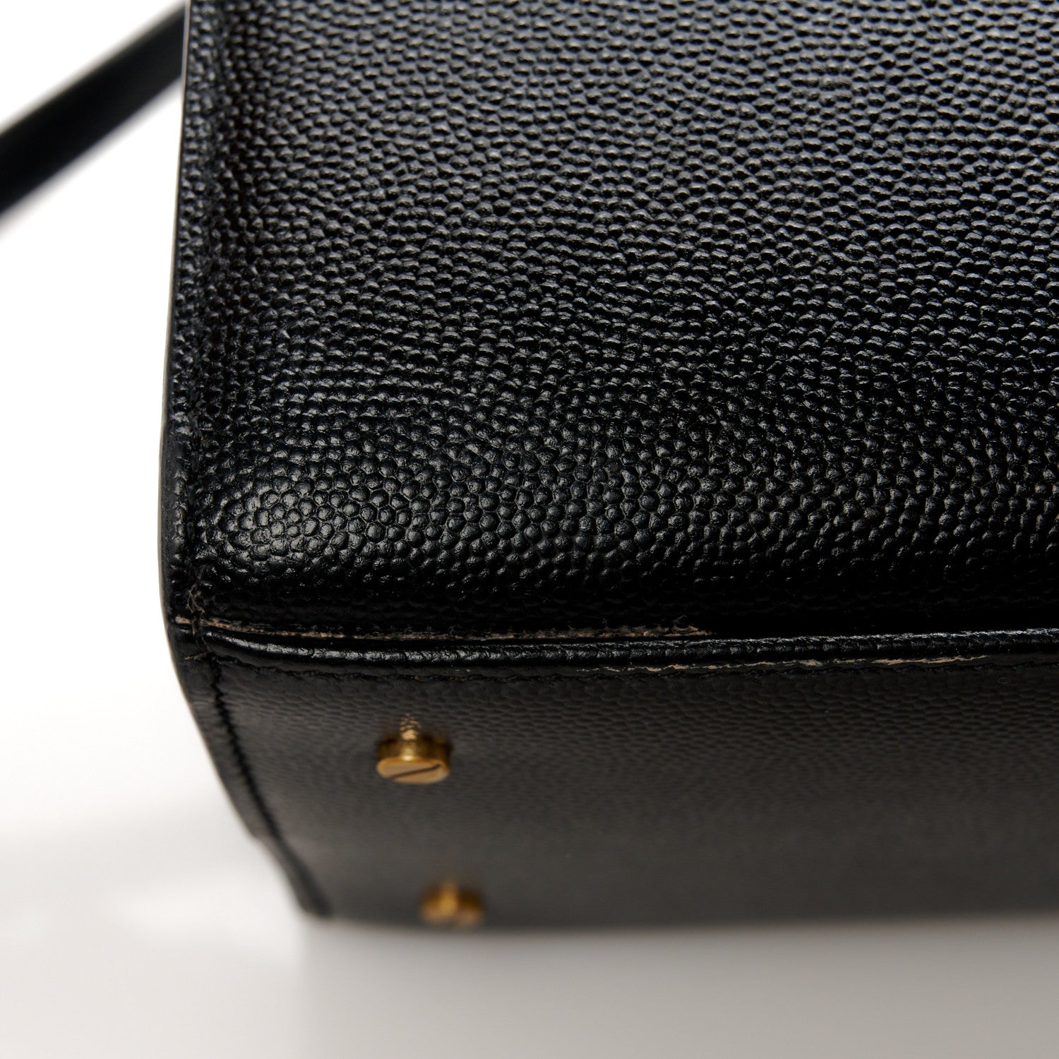 Saint Laurent Grain de Poudre Medium Classic Monogram Cassandra Top Handle Black Rouge Legion 12 of 12