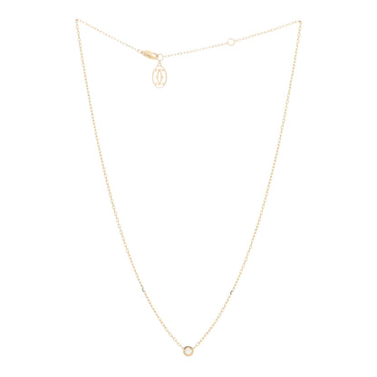 Cartier 18K Yellow Gold Diamond SM D'Amour Pendant Necklace 2 of 4