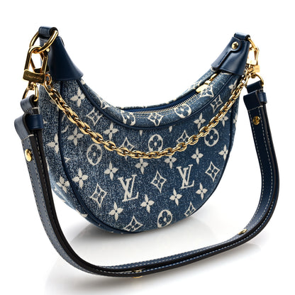 Louis Vuitton Monogram Jacquard Denim Loop Bleu 3 of 9