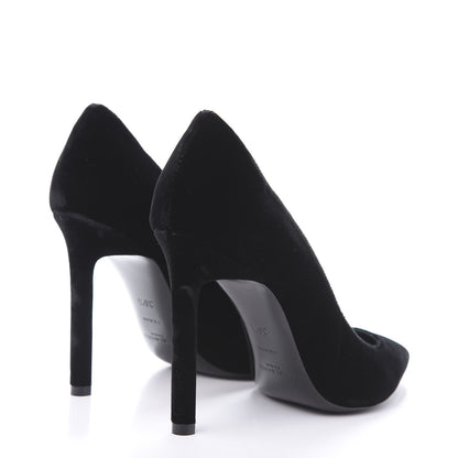 Saint Laurent Velvet Anja 105 Pumps 36.5 Black 4 of 11